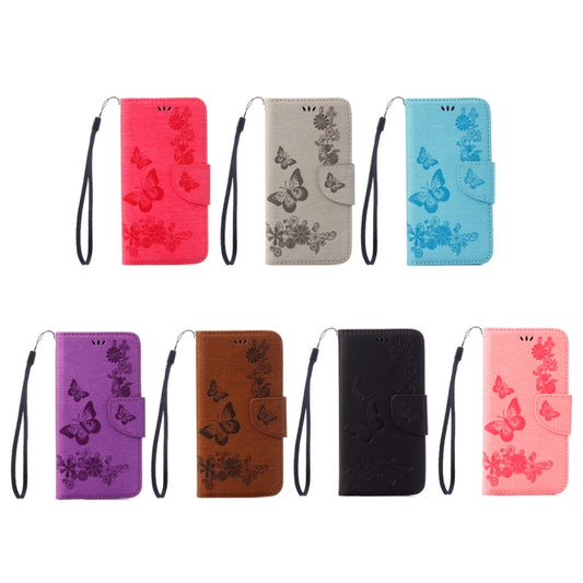 For Galaxy Note 8 Pressed Flowers Butterfly Pattern Horizontal Flip Leather Case with Holder & Card Slots & Wallet & Lanyard, For Galaxy Note 8