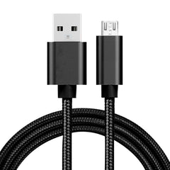 2m 3A Woven Style Metal Head Micro USB to USB Data / Charger Cable, 2m Micro USB