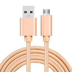 2m 3A Woven Style Metal Head Micro USB to USB Data / Charger Cable, 2m Micro USB