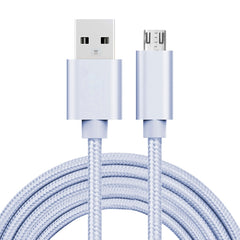 2m 3A Woven Style Metal Head Micro USB to USB Data / Charger Cable, 2m Micro USB