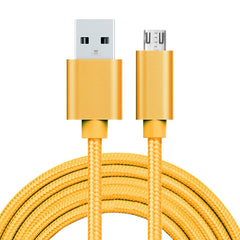 2m 3A Woven Style Metal Head Micro USB to USB Data / Charger Cable, 2m Micro USB