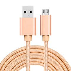 3A Woven Style Metal Head Micro USB to USB Data / Charger Cable, Cable Length: 3m, 3m Micro USB