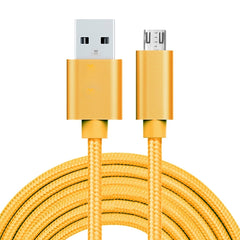 3A Woven Style Metal Head Micro USB to USB Data / Charger Cable, Cable Length: 3m, 3m Micro USB