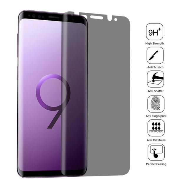 Privacy Anti-glare 0.26mm 9H 3D Tempered Glass Film for Galaxy S9+