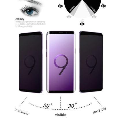 Privacy Anti-glare 0.26mm 9H 3D Tempered Glass Film for Galaxy S9+