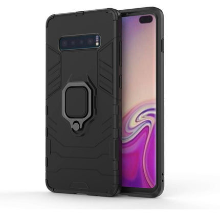 PC + TPU Shockproof Protective Case for Samsung Galaxy S10 Plus, with Magnetic Ring Holder, For Samsung Galaxy S10 Plus, For Galaxy S10 Plus