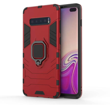 PC + TPU Shockproof Protective Case for Samsung Galaxy S10 Plus, with Magnetic Ring Holder, For Samsung Galaxy S10 Plus, For Galaxy S10 Plus