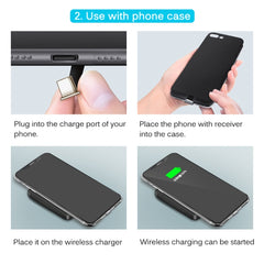 5V 800mA Qi Standard Wireless Charging Receiver with USB-C / Type-C Port, For Type-C Phones