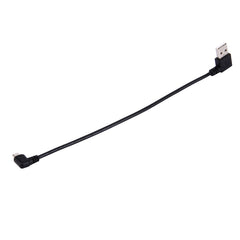 20cm USB 2.0 Left Turn Elbow to Micro USB Elbow Data Cable, Left to Right