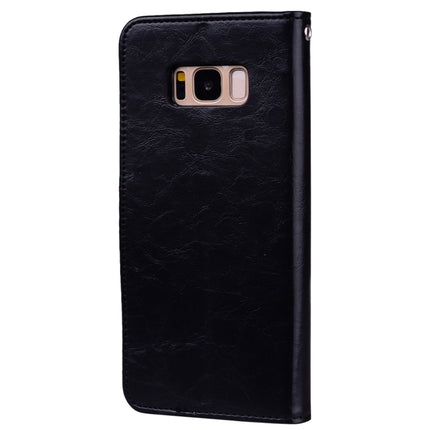 For Galaxy S8 Business Style Oil Wax Texture Horizontal Flip Leather Case with Holder & Card Slots & Wallet, For Galaxy S8