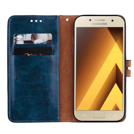 For Samsung Galaxy A5 (2017) Business Style Oil Wax Texture Horizontal Flip Leather Case with Holder & Card Slots & Wallet