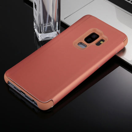 For Galaxy S9+ Electroplating Mirror Horizontal Flip Leather Case with Holder, For Galaxy S9+