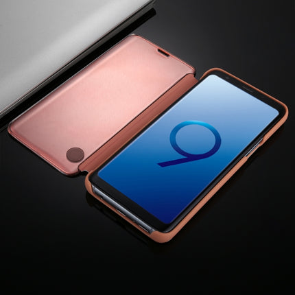 For Galaxy S9+ Electroplating Mirror Horizontal Flip Leather Case with Holder, For Galaxy S9+