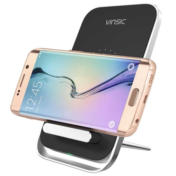 Vinsic Output 5V 1A Qi Standard Wireless Charger Fast Charger, Vinsic