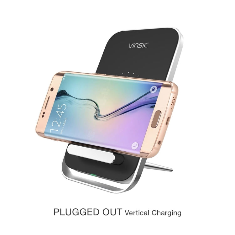 Vinsic Output 5V 1A Qi Standard Wireless Charger Fast Charger, Vinsic