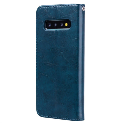 Business Style Oil Wax Texture Horizontal Flip Leather Case for Galaxy S10 Plus, with Holder & Card Slots & Wallet, For Galaxy S10 Plus