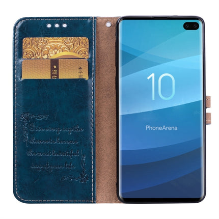 Business Style Oil Wax Texture Horizontal Flip Leather Case for Galaxy S10 Plus, with Holder & Card Slots & Wallet, For Galaxy S10 Plus