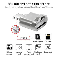 USB-C / Type-C to Micro SD Card (TF Card) Reader Adapter, SAS4451A, SAS4451B