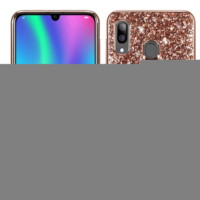 Glittery Powder Shockproof TPU Case for Galaxy A30, For Galaxy A30