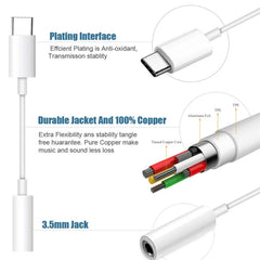 USB-C / Type-C Male to 3.5mm Female Audio Adapter Cable, For Galaxy Note 10+