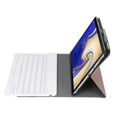 A510 Bluetooth 3.0 Ultra-thin Detachable Bluetooth Keyboard Leather Tablet Case for Samsung Galaxy Tab A 10.1 (2019) T510 / T515, with Pen Slot & Holder