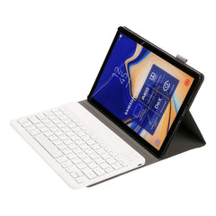 ST830S Bluetooth 3.0 Fine Wool Texture PU Leather ABS Detachable Seven-color Backlight Bluetooth Keyboard Leather Tablet Case for Samsung Galaxy Tab S4 10.5 inch T830 / T835, with Pen Slot & Holder