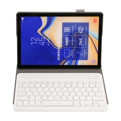 ST830S Bluetooth 3.0 Fine Wool Texture PU Leather ABS Detachable Seven-color Backlight Bluetooth Keyboard Leather Tablet Case for Samsung Galaxy Tab S4 10.5 inch T830 / T835, with Pen Slot & Holder