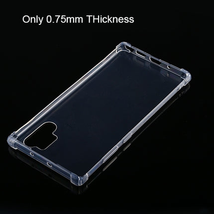 For Galaxy Note10+ Four-Corner Shockproof Ultra-Thin Transparent TPU Case