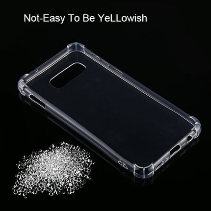 For Galaxy S10e Four-Corner Shockproof Ultra-Thin Transparent TPU Case, For Galaxy S10e