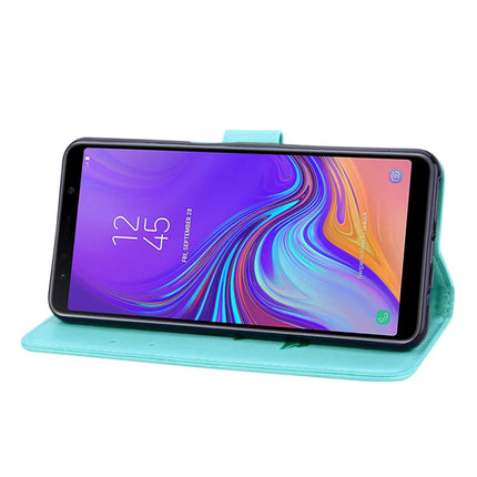 Rose Embossed Horizontal Flip PU Leather Case for Samsung Galaxy A7 (2018) , with Holder & Card Slots & Wallet