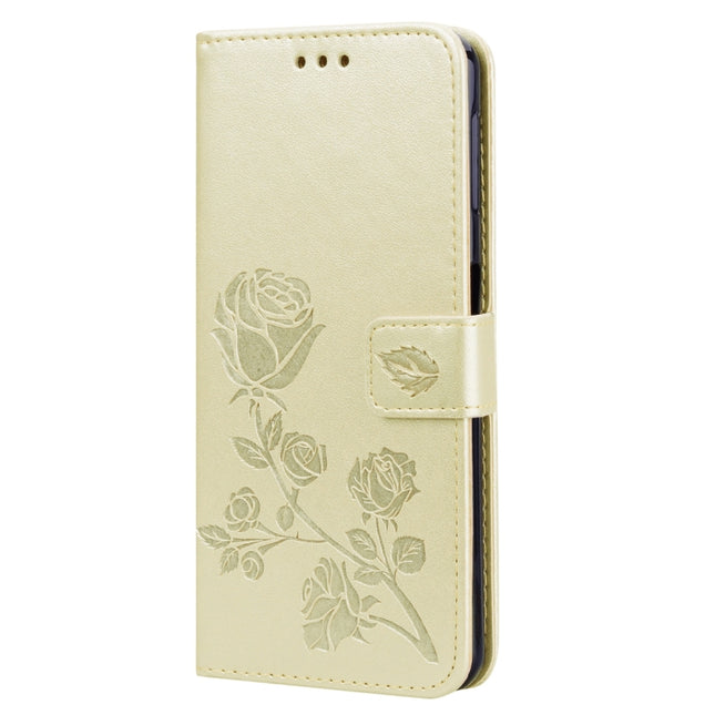 Rose Embossed Horizontal Flip PU Leather Case for Samsung Galaxy A7 (2018) , with Holder & Card Slots & Wallet, For Samsung Galaxy A7 (2018)