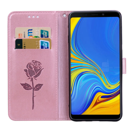 Rose Embossed Horizontal Flip PU Leather Case for Samsung Galaxy A9 (2018) , with Holder & Card Slots & Wallet, For Samsung Galaxy A9 (2018)