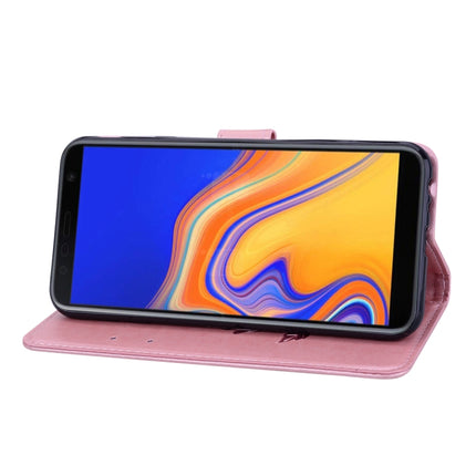 Rose Embossed Horizontal Flip PU Leather Case for Samsung Galaxy J4 Plus, with Holder & Card Slots & Wallet, For Samsung Galaxy J4 Plus