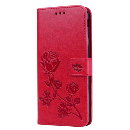Rose Embossed Horizontal Flip PU Leather Case for Samsung Galaxy J4 Plus, with Holder & Card Slots & Wallet, For Samsung Galaxy J4 Plus