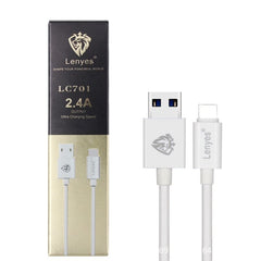 Lenyes LC701 1.5m 2.4A Output USB to Micro USB PVC Data Sync Fast Charging Cable, 1.5m Micro USB