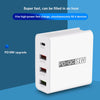 WLX-A6 4 Ports Quick Charging USB Travel Charger Power Adapter, US Plug, US Plug