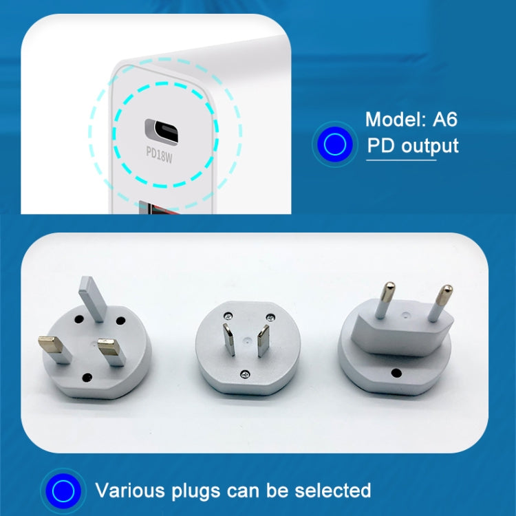 WLX-A6 4 Ports Quick Charging USB Travel Charger Power Adapter, US Plug, US Plug