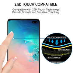 25 PCS 9H 2.5D Premium Curved Screen Crystal Tempered Glass Film for Galaxy S10 Plus, For Galaxy S10 Plus, Lessen Version