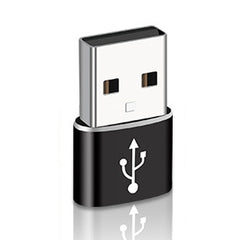 USB-C / Type-C Female to USB 2.0 Male Aluminum Alloy Adapter, Support Charging & Transmission, USB 2.0