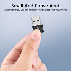 USB-C / Type-C Female to USB 2.0 Male Aluminum Alloy Adapter, Support Charging & Transmission, USB 2.0