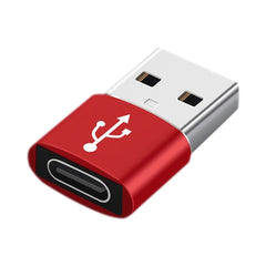 USB-C / Type-C Female to USB 2.0 Male Aluminum Alloy Adapter, Support Charging & Transmission, USB 2.0