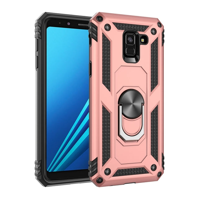 Armor Shockproof TPU + PC Protective Case for Galaxy A8 (2018), with 360 Degree Rotation Holder