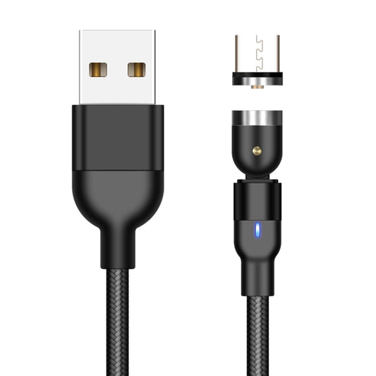 2m 2A Output USB to Micro USB Nylon Braided Rotate Magnetic Charging Cable, 2m Micro USB