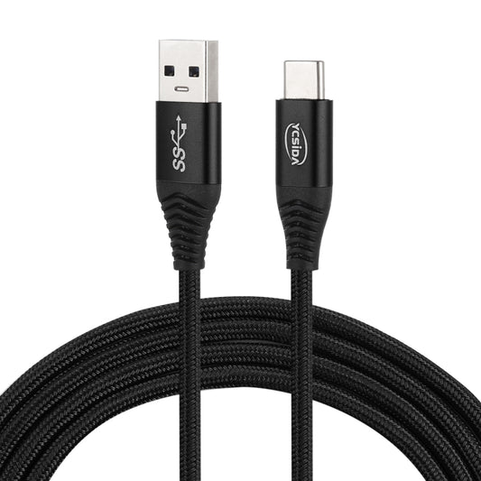 1.2m Nylon Braided Cord USB to Type-C Data Sync Charge Cable with 110 Copper Wires, Support Fast Charging