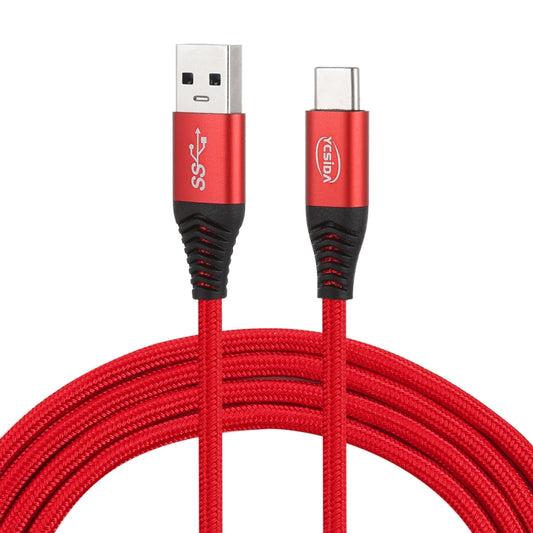 1.2m Nylon Braided Cord USB to Type-C Data Sync Charge Cable with 110 Copper Wires, Support Fast Charging