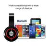 SG-8 Bluetooth 4.0 + EDR Headphones Wireless Over-ear TF Card FM Radio Stereo Music Headset with Mic