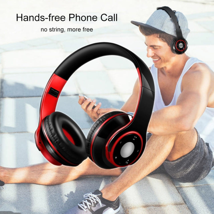 SG-8 Bluetooth 4.0 + EDR Headphones Wireless Over-ear TF Card FM Radio Stereo Music Headset with Mic