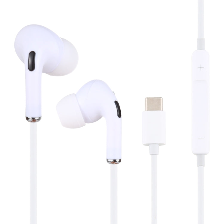 USB-C / Type-C In-ear Wired Earphone with Mic, Not For Samsung Phones, Cable Length: about 1.2m, Type-C