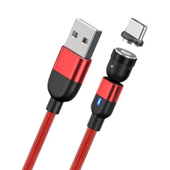 2m 3A Output USB to USB-C / Type-C 540 Degree Rotating Magnetic Data Sync Charging Cable, 2m Type-C