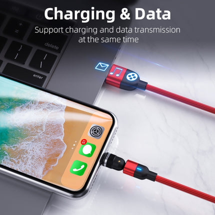 2m 3A Output USB to USB-C / Type-C 540 Degree Rotating Magnetic Data Sync Charging Cable, 2m Type-C